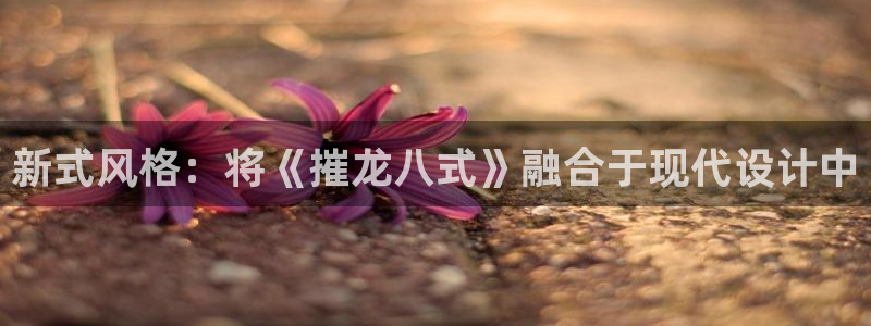 开心彩凯捷平台注册链接：新式风格：将《摧龙八式》融合于现代设计中