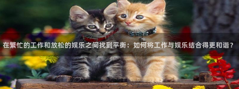 开心彩体育代理：在繁忙的工作和放松的娱乐之间找到平衡：如何将工作与娱乐结合得更和